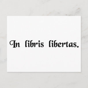 In der Bücherfreiheit Postkarte