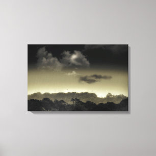 In der Cloud aufbewahrt Leinwanddruck