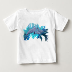 In der Delfin - Schule Baby T-shirt