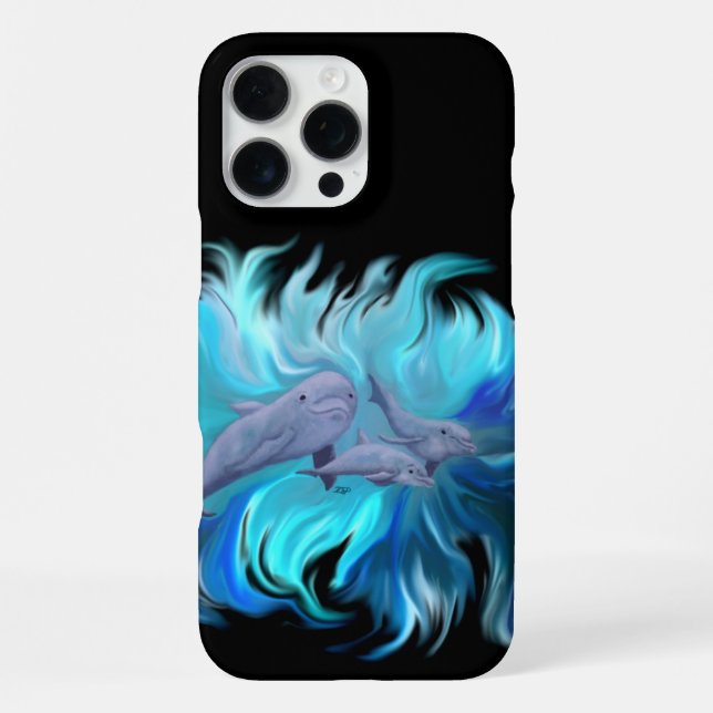 In der Delfinschule iPhone Hülle (Rückseite)