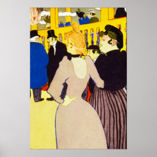 In der Diskothek von Toulouse Lautrec, Vintage Kun Poster