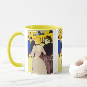 In der Diskothek von Toulouse Lautrec, Vintage Kun Tasse