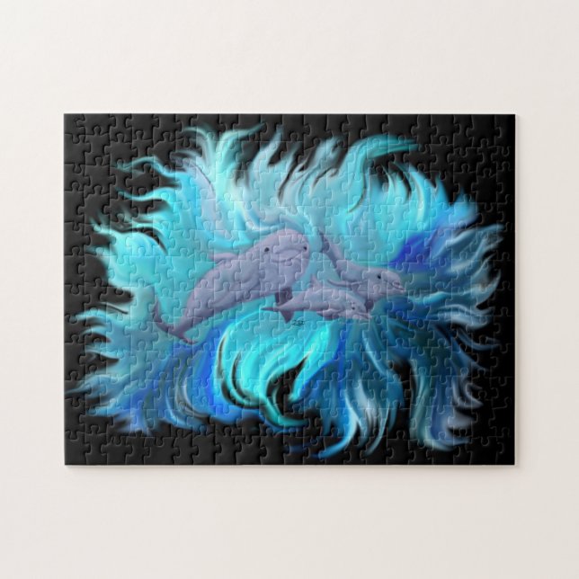 In der Dolphin-Schule Puzzle (Horizontal)