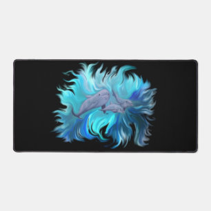 In der Dolphin-Schule Schreibtischunterlage