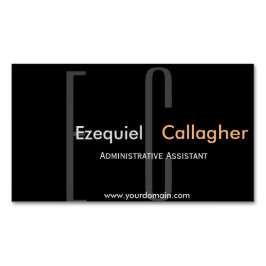 In der Dunkelheit nicht mehr. Minimalistische Art Magnetische Visitenkarte