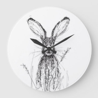In der Ecke Uhr - Hasen