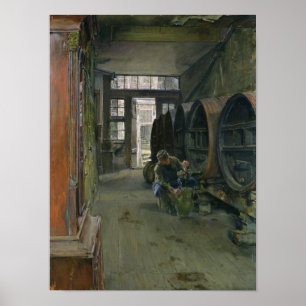 In der Essig-Fabrik in Hamburg, 1891 Poster