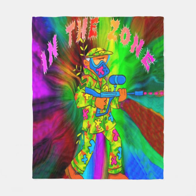 In der Fleece-Decke der Zonen-(Paintball) Fleecedecke (Vorderseite)