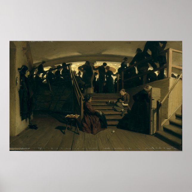 In der Galerie des Hamburger Staat Theaters Poster (Vorne)