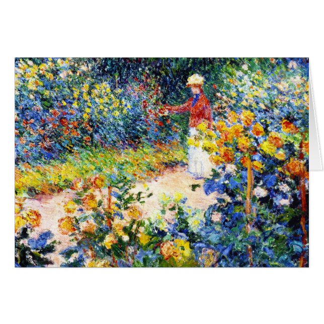 In der Garten-Claude Monet-Frauenmalerei (Vorderseite (Horizontal))