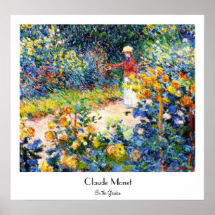 In der Garten-Claude Monet-Frauenmalerei Poster