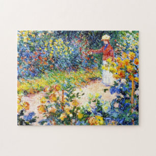 In der Garten-Claude Monet-Frauenmalerei Puzzle