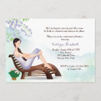 In der Garten-Ruhestands-Einladung