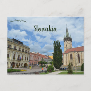 In der Hauptstraße von Presov Slowakei Postkarte