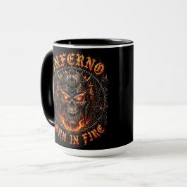 In der Hölle geboren, Feuriger Dämonenschädel Tasse