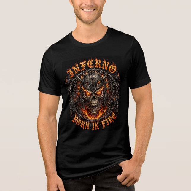 In der Hölle geboren  Tri-Blend Shirt (Vorderseite)