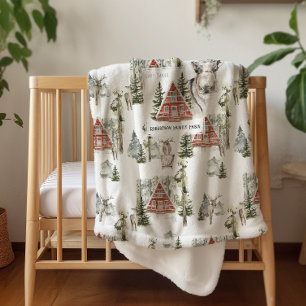 In der Hütte   Familienname Weihnachtsblankon Sherpadecke