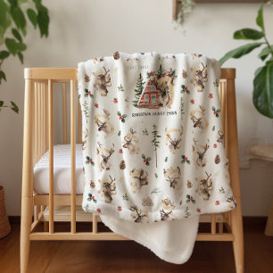 In der Hütte   Familienname Weihnachtsblankon Sherpadecke