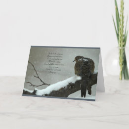 In der kahlen Mitte des Winters Weihnachtskarte Feiertagskarte