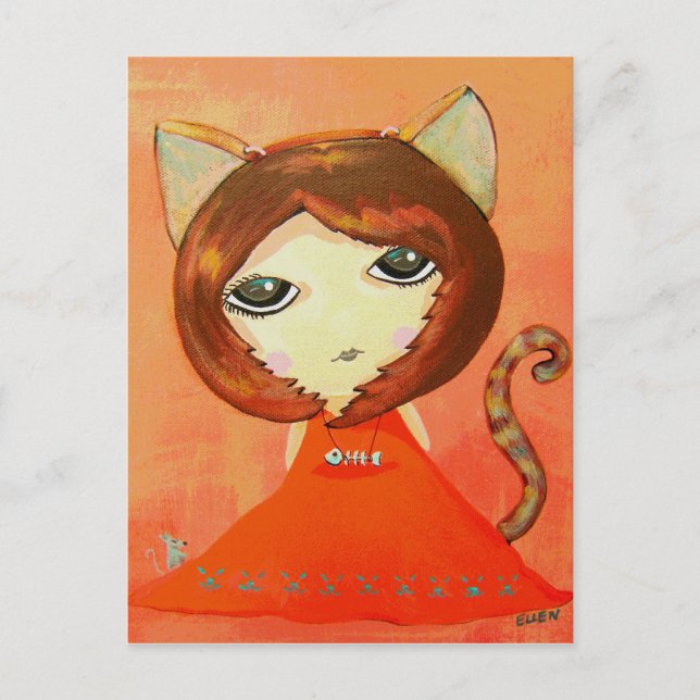 In der Katzenstimmung Postkarte (Vorderseite)