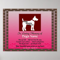 In der Liebe Erinnerung an Ihren Hund rosa Weibche