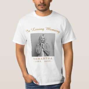 In der Liebe Erinnerung Feier des Lebens Foto T-Shirt