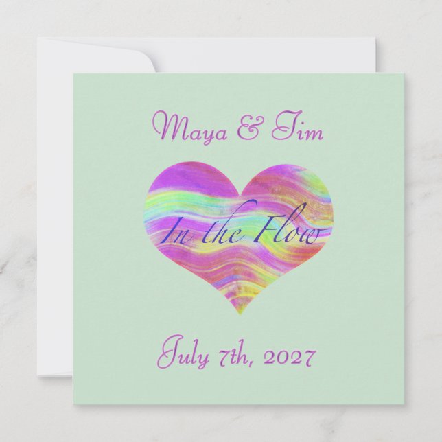 In der Liebe fließen Save The Date (Vorderseite)