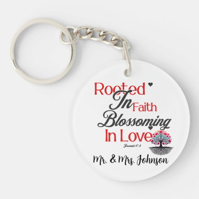 In der Liebe-Jeremiah begründeter Glaube 17:8 Schlüsselanhänger (Vorderseite)