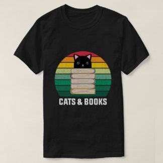 In der Liebe Katzen und Bücher lustige Katzen und T-Shirt