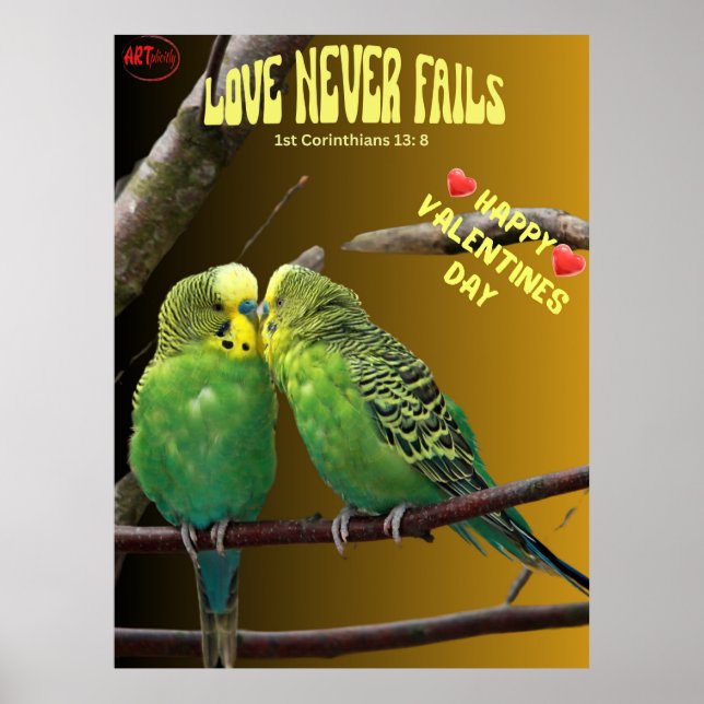 In der Liebe spricht Stille Lautstärke Poster (Vorne)