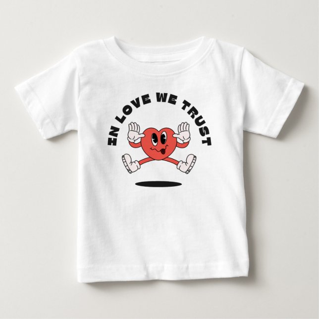 In der Liebe vertrauen wir Baby T-shirt (Vorderseite)