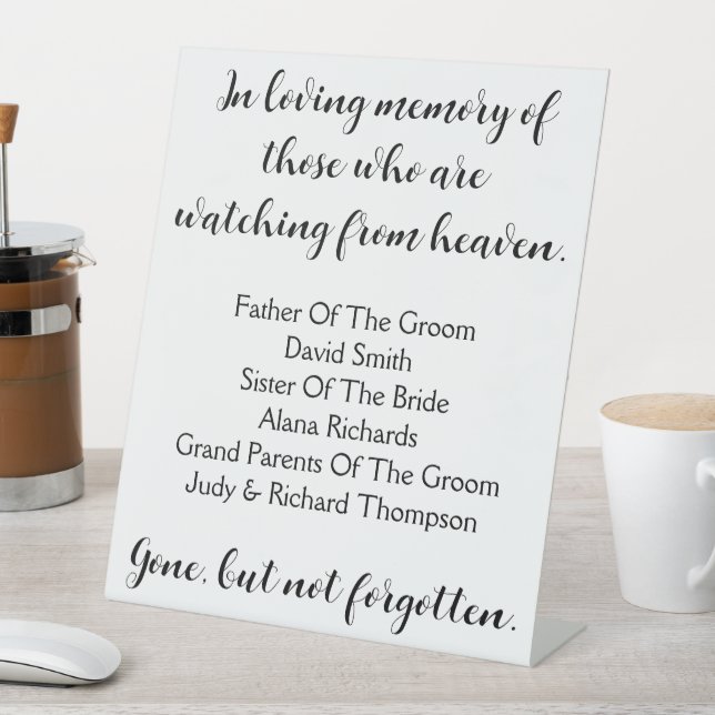 In der liebenden Erinnerung an jene, die vom Himme Sockelschild (In Situ)