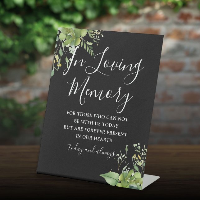 In der liebenden Erinnerungswelt Schwarz-Weiß-Hoch Sockelschild (Von Creator hochgeladen)