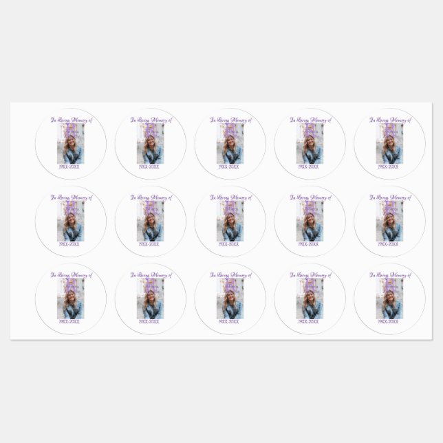 In der liebevollen Erinnerung an den Speicher-Keep Etiketten (Blatt)