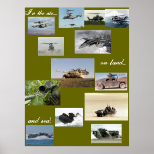 In der Luft an Land und auf See Poster