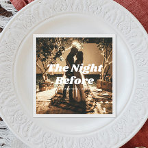 In der Nacht zuvor. Elegantes Foto Probe Dinner