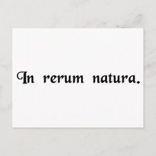 In der Natur der Dinge. Postkarte