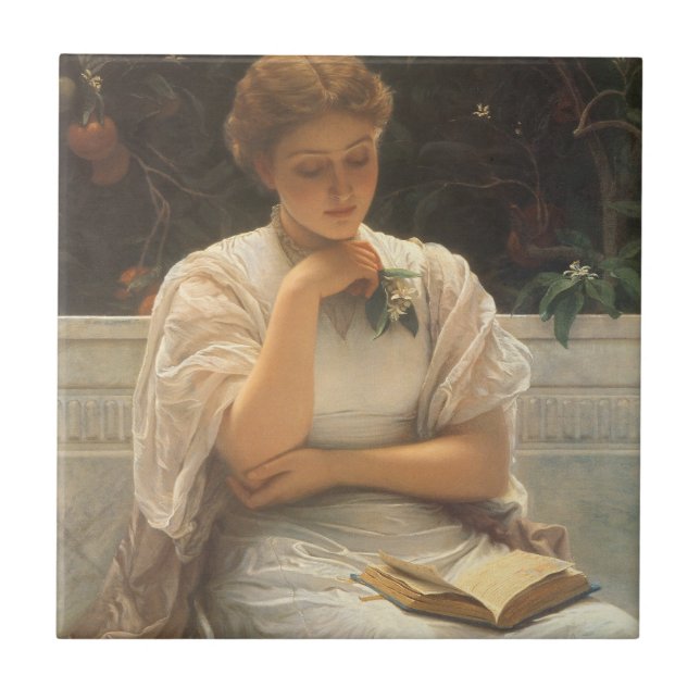 In der Orangerie von Charles Edward Perugini Fliese (Vorderseite)