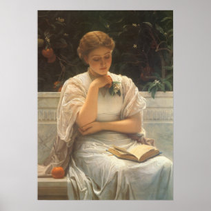 In der Orangerie von Charles Edward Perugini Poster