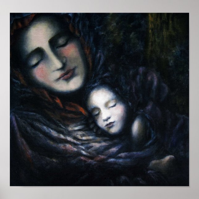 In der Quiet Card Stock Print Poster (Vorne)