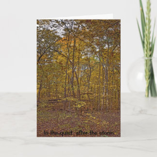 In der Ruhe nach der Sturm-Beileidskarte Karte
