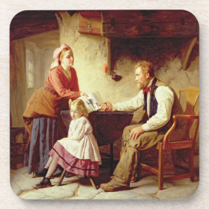 In der Schande 1875 (Öl auf Leinwand) Untersetzer