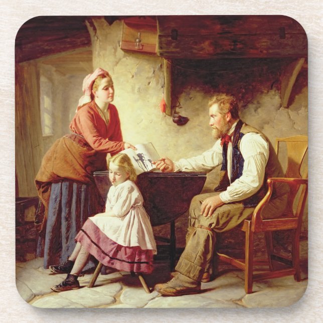 In der Schande 1875 (Öl auf Leinwand) Untersetzer (Vorderseite)
