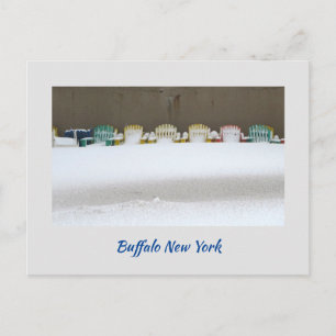 In der Schneekarte gewartet Postkarte