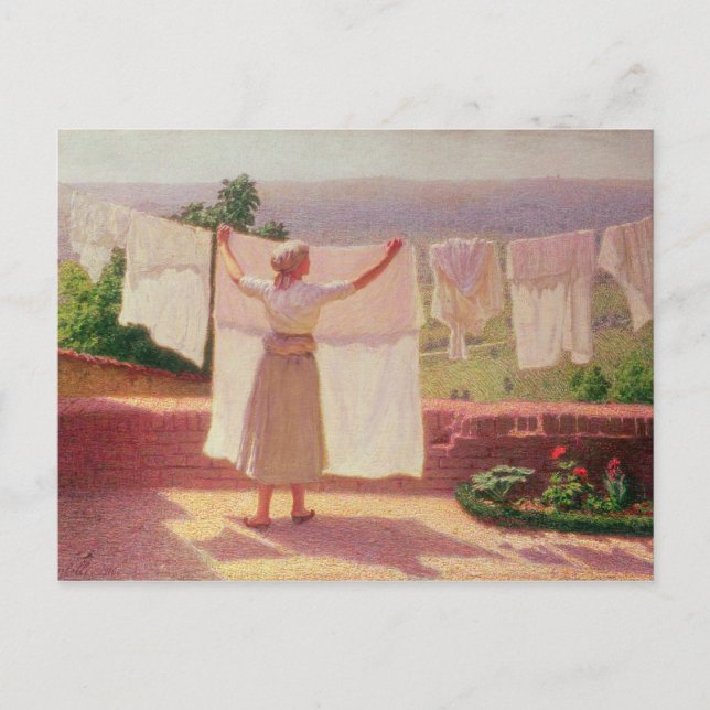 In der Sonne waschen Postkarte (Vorderseite)