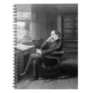 In der Studie von Charles Dickens Notizblock