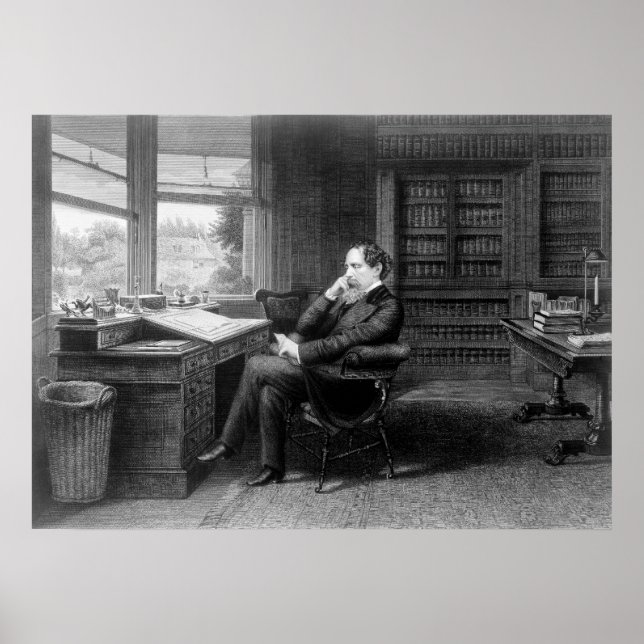 In der Studie von Charles Dickens Poster (Vorne)
