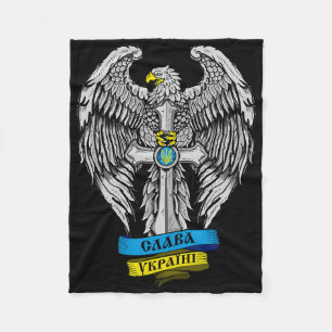 In der Ukraine geboren - Slawa Ukrajini Stolz auf Fleecedecke