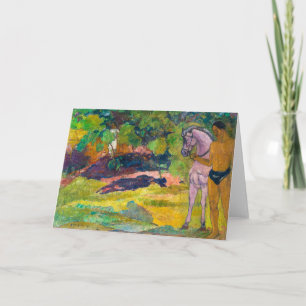 In der Vanilla Grove, Mensch und Pferd Gauguin Karte