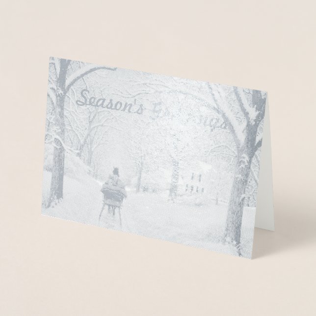 In der Waldsaison die Grüße Karte (Vorderseite)